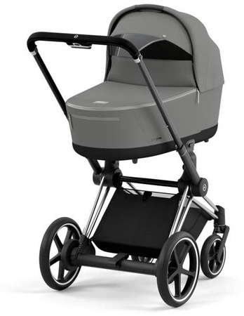Cybex e-Priam 4.0 Rama ze Stelażem Siedziska + Gondola Wózek Głęboki Soho Grey