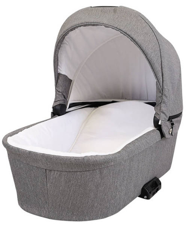 Kunert Molto Wózek Głęboko-Spacerowy 2w1 Grafit Jeans + Kwiaty Czarna Rama Koła Żelowe