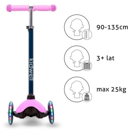 Kidwell Uno Hulajnoga Balansowa Trójkołowa Violet