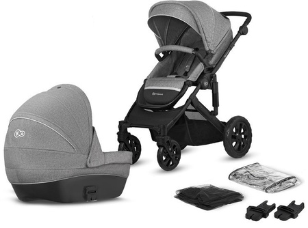 Kinderkraft Prime Lite Wózek Głęboko-spacerowy 2w1 07 Gray