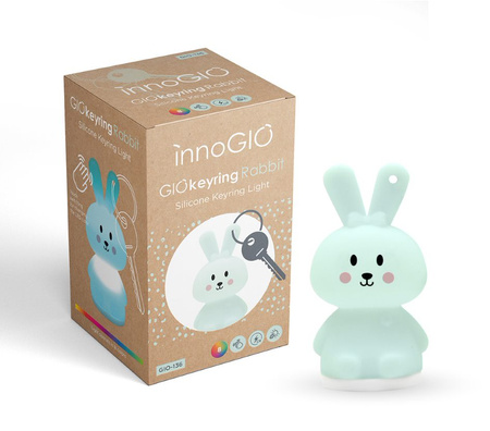 InnoGIO GIOkeyring Silikonowa Lampka z Breloczkiem Rabbit