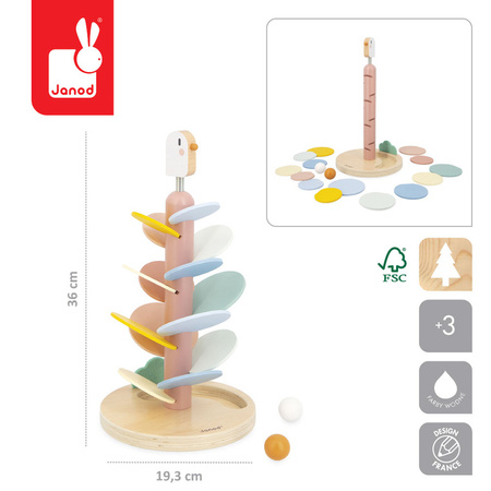 Janod Drewniany kulodrom Ptaszek Sweet Cocoon 3+