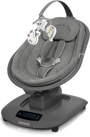 Lionelo Blossom elektryczny bujaczek dziecięcy Grey Concrete