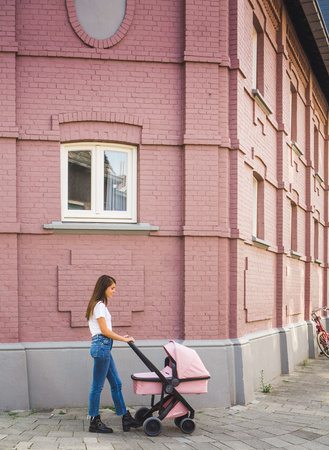 Greentom Wózek Carrycot Black-Blossom