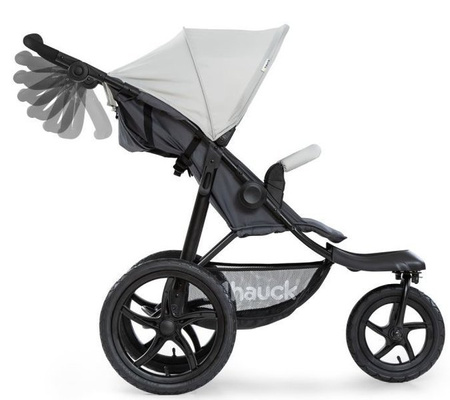 Hauck Runner Wózek Spacerowy, Trójkołowy do Biegania Silver/Grey