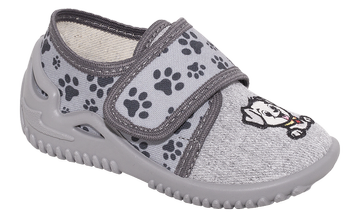 Zetpol Kapcie Dziecięce Czesio Szare Piesek Rozmiar 21