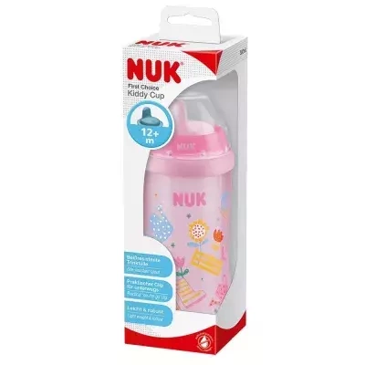 Nuk Kiddy Cup Kubek Niekapek 12m+ 300 ml Mix Wzorów