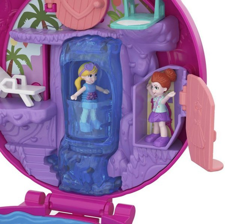 Polly Pocket kompaktowe zestawy FRY35 FRY38 Basen z Flamingiem FRY38