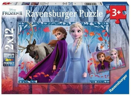 Ravensburger Puzzle 2x12 Elementów Frozen 2