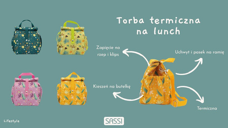 Sassi Termiczna torba na lunch dla dzieci Słonik