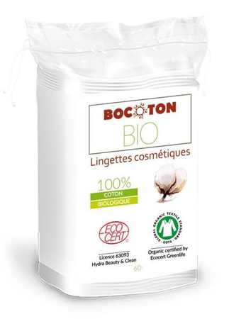 Bocoton Bawełniane Ręczniki Kosmetyczne z certyfikatem Ecocert Gots 60x