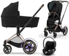 Cybex E-Priam 4.0 Wózek Głęboko-Spacerowy + Cloud T i-Size Fotelik Samochodowy 0-13kg Sepia Black