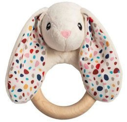 Whisbear EKO Gryzak Drewniany Króliczek  Biały