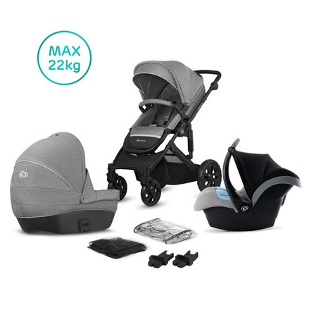 Kinderkraft Prime Lite Wózek Głęboko-spacerowy 07 Gray