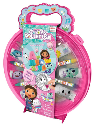 Kids Euroswan Zestaw do kolorowania Koci Domek Gabi