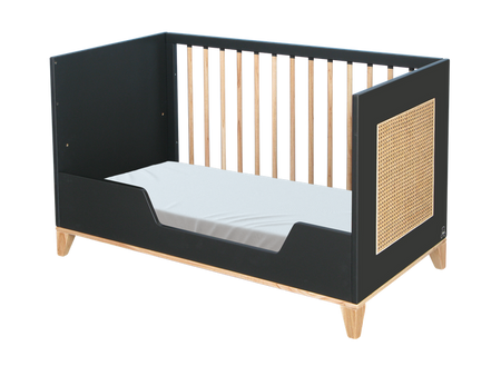 Theo Bebe Nami Łóżeczko Ratanowe 60x120cm Onyx