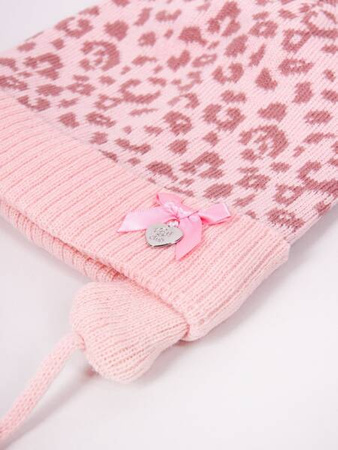 Yoclub! Czapka Zimowa Dziewczęca Podwójna 38-40