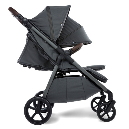 Mast M.Twin x Wózek Bliźniaczy Mast Swiss Design Koła Light Volcanic Ash