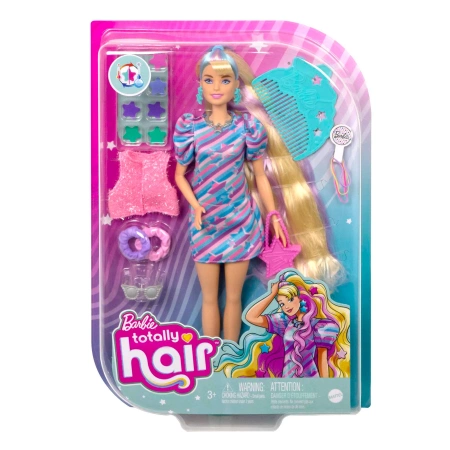 Mattel Lalka Barbie Totally Hair Gwiazdki