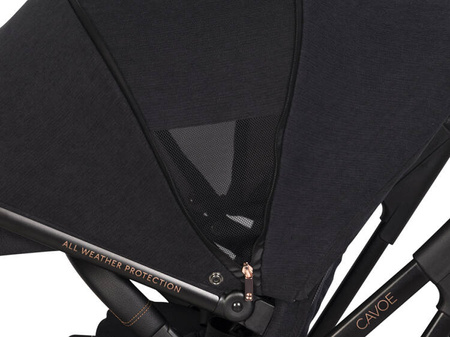 Cavoe Axo Style Wózek Głęboko-Spacerowy 2w1 + Adaptery Meteorite