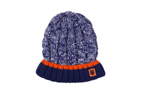 Yo! Czapka Zimowa Chłopięca Bawełna Akryl Bartosz 50 - 52 Granatowa