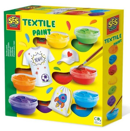 Ses Creative Farby do Malowania Tkanin 6x50ml