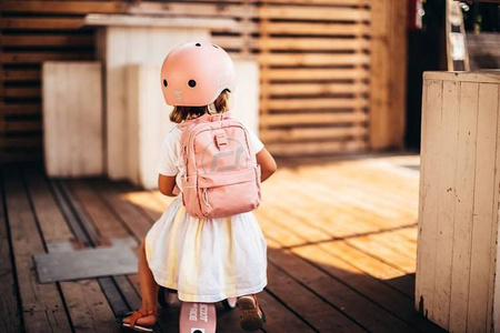 Scootandride Highwaykick 1 Jeździk i Hulajnoga 2w1 1-5 lat + Zestaw Ochraniaczy dla Dzieci XXS Rose