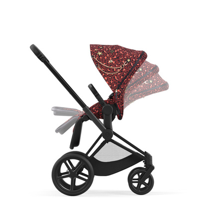 Cybex Priam 4.0 Wózek Głęboko-Spacerowy + Fotelik Samochodowy Cloud T 0-13kg Rosenrot Red by Alec Voelkel