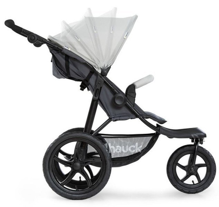 Hauck Runner Wózek Spacerowy, Trójkołowy do Biegania Silver/Grey