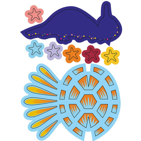 Janod 4 Zwierzęta Morskie z Papieru 3D 7+