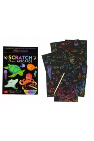 16030 - Zdrapywanka Kolorowanka Dla Dzieci Świat Oceanu