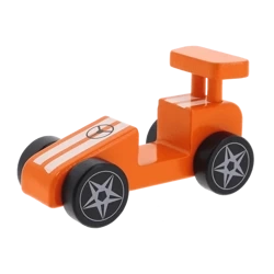 Trefl Zabawka Drewniana Racing Car Orange