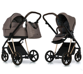 Roan Ivi 2.0 Wózek Głęboko-Spacerowy Rama Rose Gold Cocoa