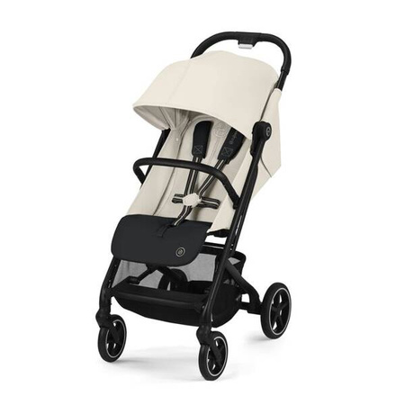 Cybex Beezy Wózek Spacerowy Rama Czarna Canvas White 2024 + Snogga 2