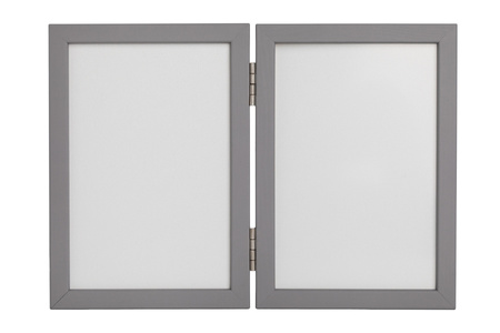 Odcisk Bobasa Podwójna Ramka Z Glinką Szara