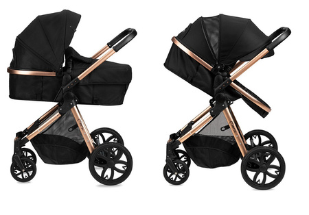 Momi Limuru Wózek Głęboko-Spacerowy Czarny