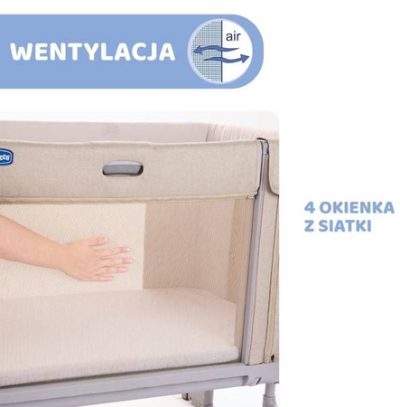 Chicco Next2Me Forever Łóżeczko Dostawne 3w1 do 22kg Aquarelle