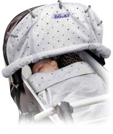 Dooky Uniwersalna Osłonka Przeciwsłoneczna do Wózka i Fotelika Crowns