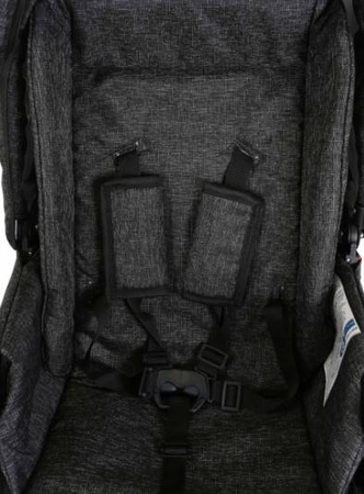 Kunert Molto Premium Wózek Głęboko-Spacerowy 2w1 Grafit Jeans Złota Rama Koła Żelowe