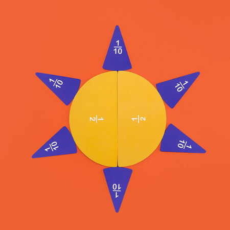 MierEdu Yummy Food ME338 Układanka Matematyczna Do nauki Ułamków