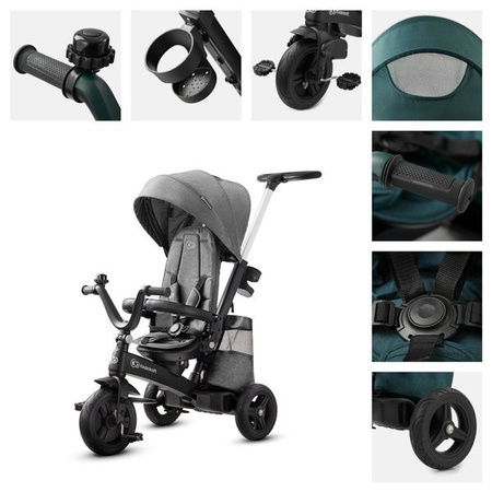 Kinderkraft Easytwist Rowerek trójkołowy Platinum Grey