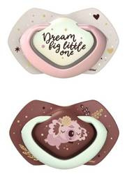Canpol Babies Smoczek Silikonowy 18+m Sleepy Koala 2 szt. 22/660_pin Pink
