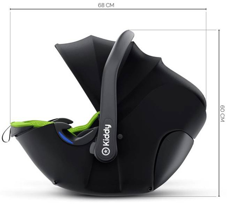 Kiddy Evolution Pro 2 Fotelik Samochodowy 0-13kg Lizard Green