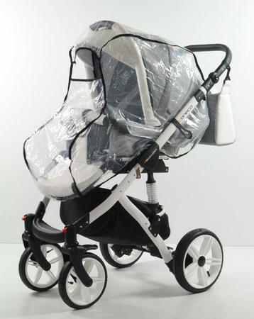 Coneco Primavera 1 Wózek Głęboko-Spacerowy 2w1 17 pepitka biała