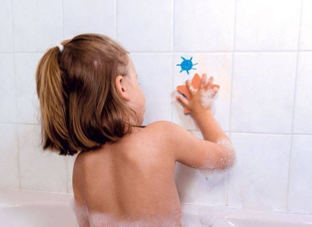 Janod Kredki Do Kąpieli 6 Kolorów z Gąbką 3+