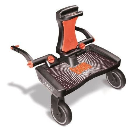 Lascal Zestaw BuggyBoard MAXI+ Dostawka Do Wózka Czarny/Czerwony