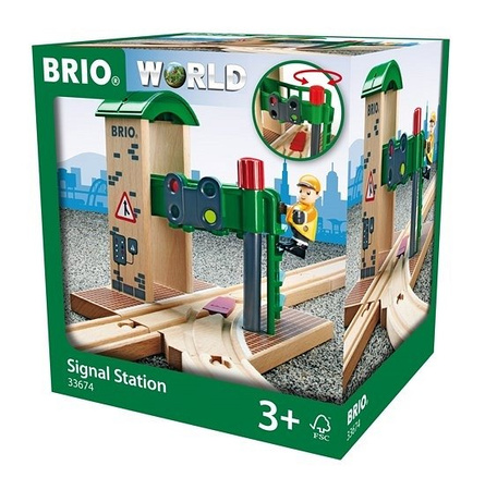 Brio World Zwrotnica z Sygnalizacją