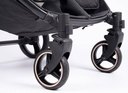 Coletto Enzo Twin Wózek Spacerowy Bliźniaczy Dark Grey