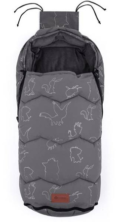 Petite&Mars Śpiworek Zimowy Warmy 4w1 Silvered Grey