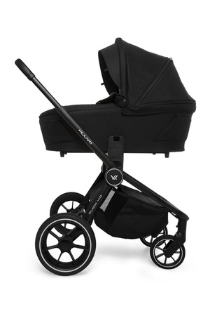 Muuvo Quick 4.0 Wózek Głęboko-Spacerowy Classic Black + Cybex Aton B2 i-Size Fotelik Samochodowy 0-13kg + Baza One Volcano Black